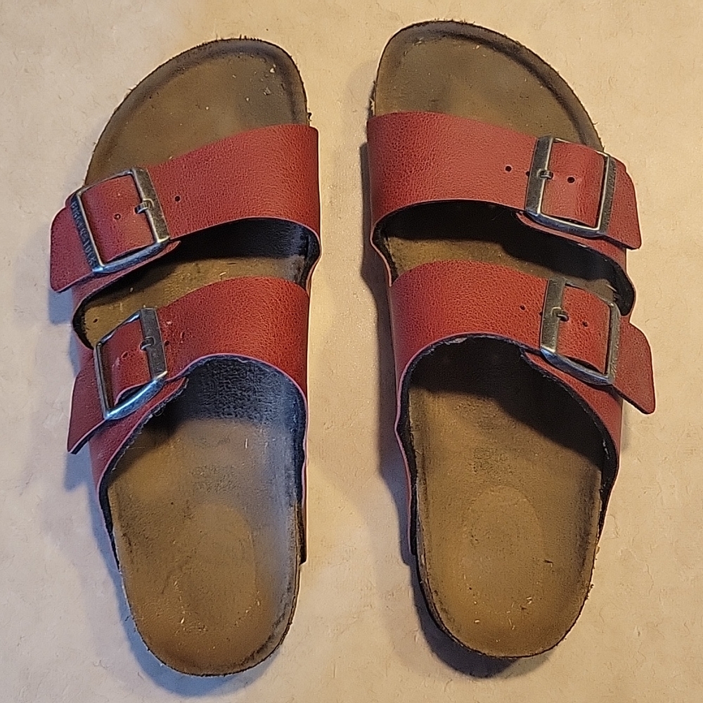 Red Birkenstock Arizona size 38